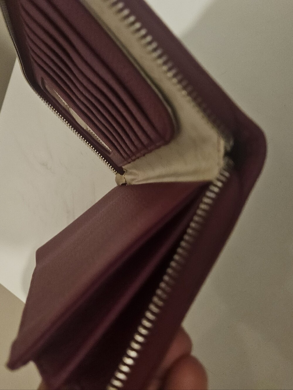 Women's Zip-Around Wallet in Raspberry Pink - Picture 5 of 10